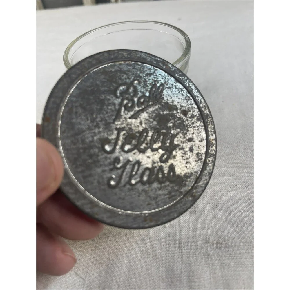 Vintage Ball Jelly Glass With Lid